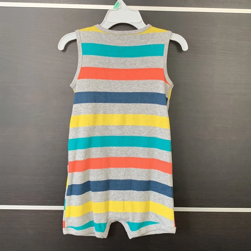 Carter’s Baby Boys Striped Snap-Up Sleeveless Romper